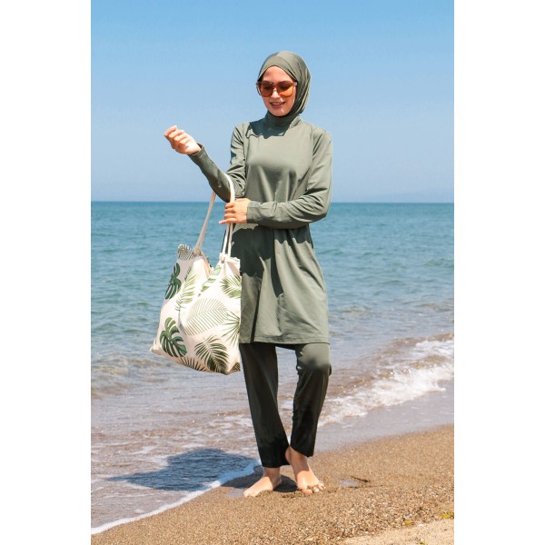 Mayo burkini MARINA Fully Covered Swimsuit 1969 – Khaki