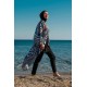 burkini cover Marina Black Women Hijab Swimsuit Over Kimono Pareo P2205