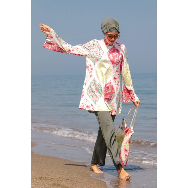 Mayo burkini Marina Hijab Swimsuit 1948-Khaki