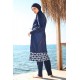 Mayo burkini Marina Swimsuit Hijab Swimsuit 1997-Navy Blue