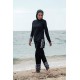 Mayo burkini Rivamera Black Pattern Detailed Hijab Swimsuit R1114