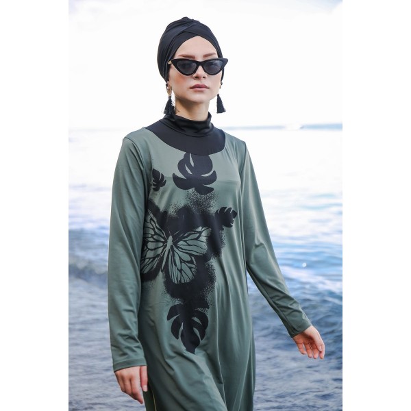 Mayo burkini Marina Hijab Swimsuit M2021-Khaki