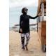 Mayo burkini Rivamera Black Pattern Detailed Hijab Swimsuit R1101