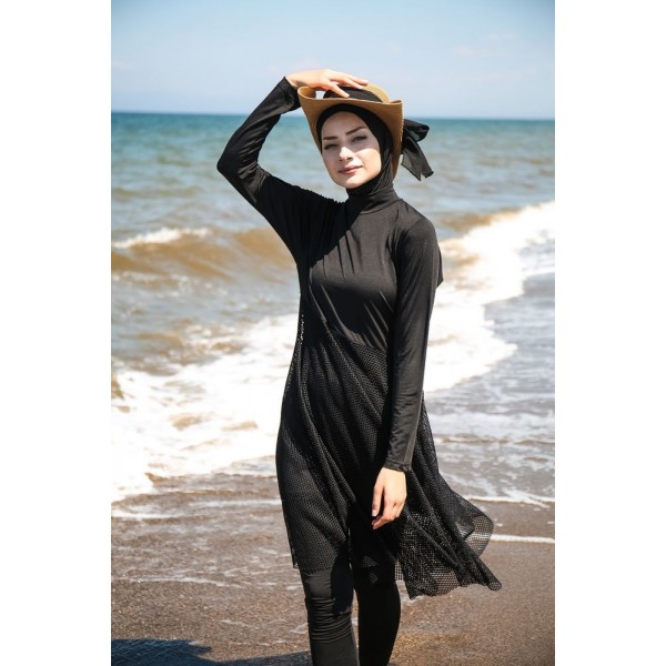 Mayo burkini Marina Swimsuit Hijab Swimsuit M2035-Black