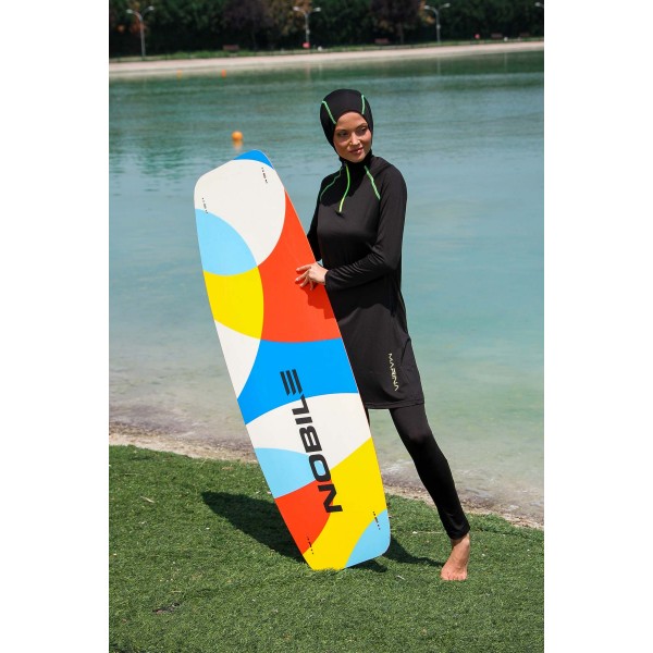 Mayo burkini Marina Black Women's Performance Series Hijab Swimsuit M2234