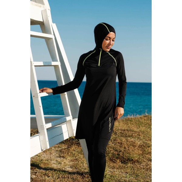 Mayo burkini Marina Black Women's Performance Series Hijab Swimsuit M2234