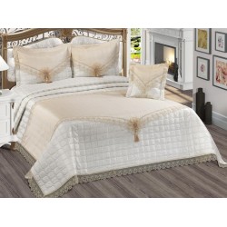 Duvet Cover Dowry Quilted Bed Cover Milano Cream