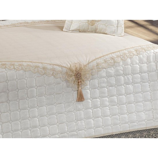 Duvet Cover Dowry Quilted Bed Cover Milano Cream