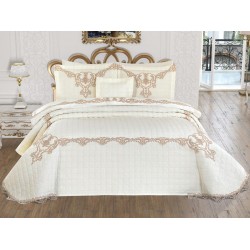 Duvet Cover Dowry Quilted Bed Cover Pelin cream