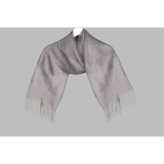 Double layer silver shawl two colors