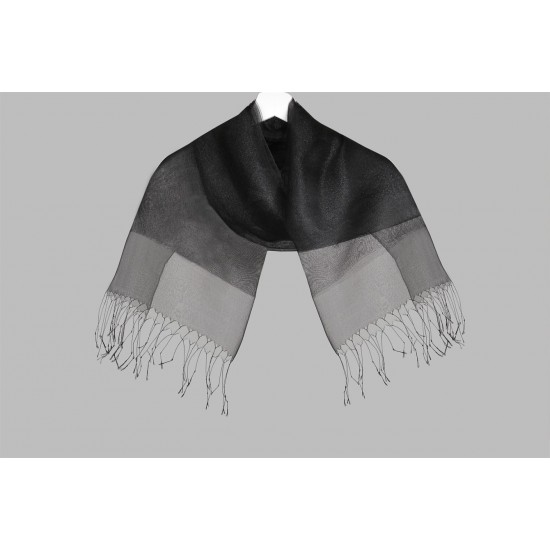DOUBLE LAYER SILVERY SHAWL