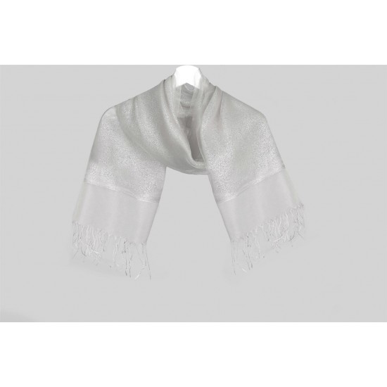 DOUBLE LAYER SILVERY SHAWL