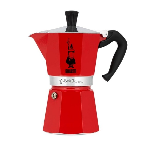 Bialetti Moka Pot Express 6 Cups - Red