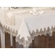 Luxury tablecloth Buda Linen Tablecloth Set 26 Pieces Cream Gold