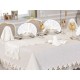 Luxury tablecloth Buda Linen Tablecloth Set 26 Pieces Cream Cream