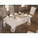 Luxury tablecloth Beste Table Cloth 160x260 Cm 26 Pieces Cream