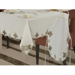 Luxury tablecloth French Laced September Lace Kitchen Set 17 Pieces