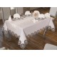 Luxury tablecloth Mill Table Cloth 26 Piece Cream