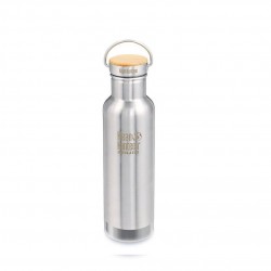 Klean Kanteen 0,592L Insulated Reflect Bamboo Cap Water Bottle - Steel Water Bottle