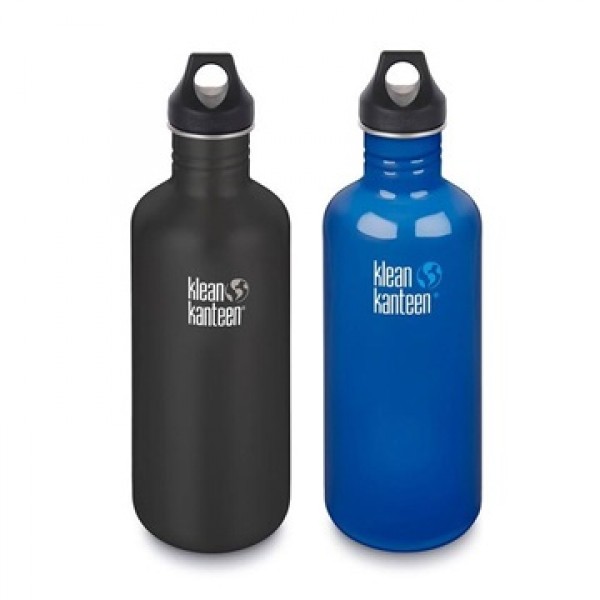 كليان Kanteen 1.182L كلاسيك حلقة كاب زجاجة المياه - زجاجة مياه الصلب