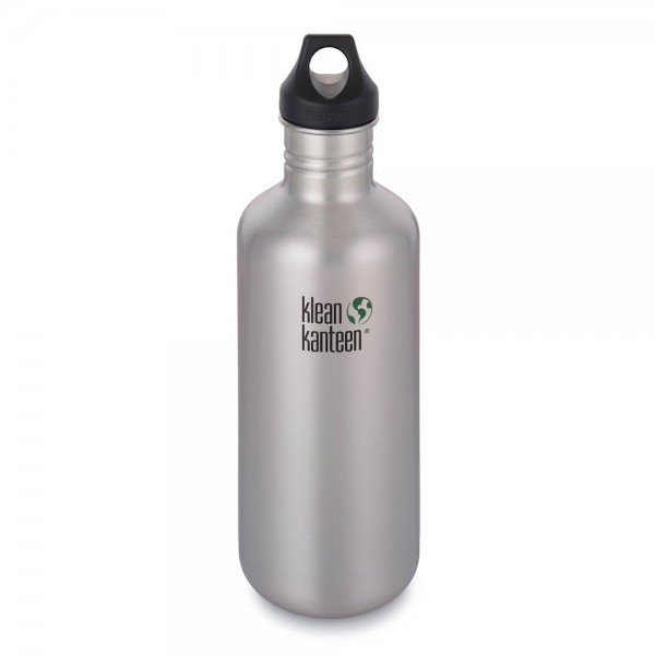 Klean Kanteen 1.182L Classic Loop Cap Water Bottle - Steel Water Bottle