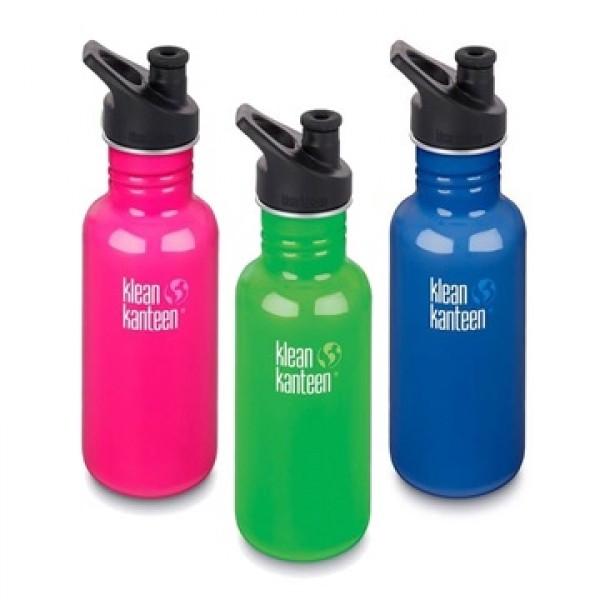 Klean Kanteen 0.53L Classic Sport Cap Water Bottle - Steel Water Bottle