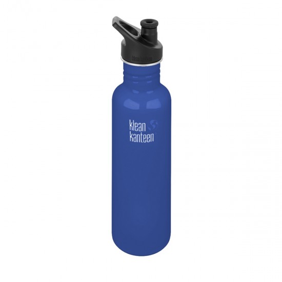 Klean Kanteen 0.8L Sport Cap Water Bottle - Steel Water Bottle
