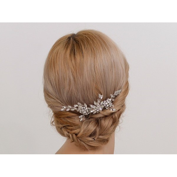 Wedding Accessories Ladies Glamourous Alloy Combs and Barrettes With Crystal 