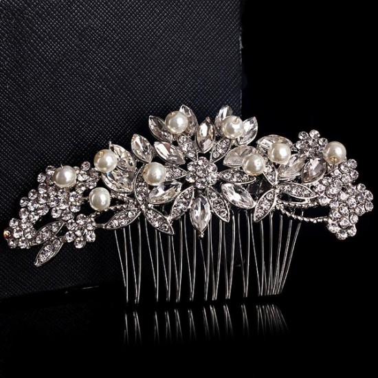 Wedding Accessories Glamourous Alloy / Silver Plated Combs and Barrettes