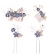 Wedding Accessories Ladies Charm Alloy Resin Hairpins Venetian Pearl With Combs 