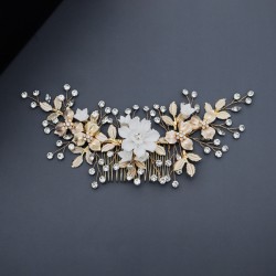 Wedding Accessories Beautiful Rhinestone Alloy Copper Combs and Barrettes 