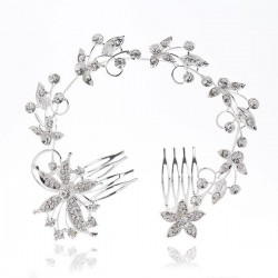 Wedding Accessories Ladies Beautiful Rhinestone / Alloy Combs and Barrettes