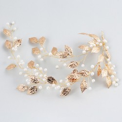Wedding Accessories Ladies Classic Alloy Combs and Barrettes With Venetian Pearl 