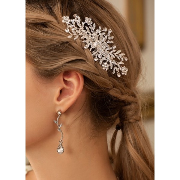Wedding Accessories Ladies Exquisite Rhinestone / Alloy Combs and Barrettes