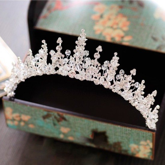 Wedding Accessories Ladies Beautiful Crystal / Rhinestone / Crystal With Alloy Crowns
