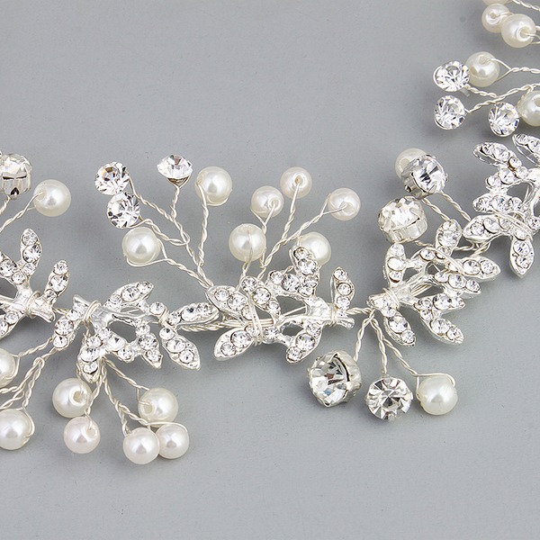 Wedding Accessories Ladies Exclusive Alloy Headbands in Rhinestone / Venetian Pearl