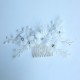 Wedding Accessories Womens Gorgeous Silk Flower Combs and Barrettes With Rhinestone 