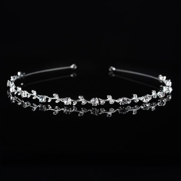 Wedding Accessories Ladies Glamourous Alloy Crowns With Rhinestone