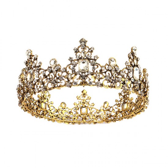 Wedding Accessories Ladies Beautiful Rhinestone / Alloy Crowns With Rhinestone
