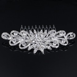 Wedding Accessories Ladies Glamourous Rhinestone / Alloy Combs and Barrettes