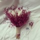 Wedding Bouquet Burgundy Dry Flower Bridal Bouquet