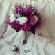 Wedding Bouquet Purple Lilac White Rose Bridal Flower