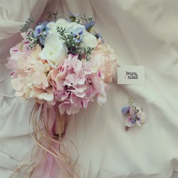 Wedding Bouquet Pastel Hydrangea Bridal Bouquet