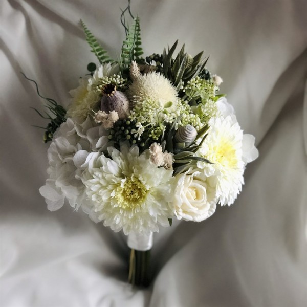 باقة التصميم الأبيض زهرة الزفاف