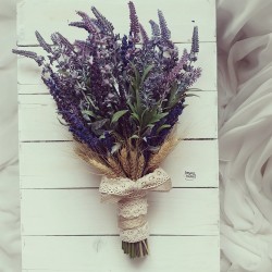 Wedding Bouquet Lavender Virgo Bridal Bouquet (Flower)
