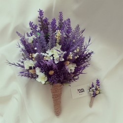 Wedding Bouquet Lavender Hydrangea Bridal Bouquet