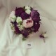 Wedding Bouquet Powder Burgundy Bridal Bouquet